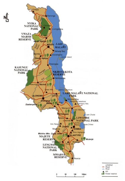 malawi carte liwonde